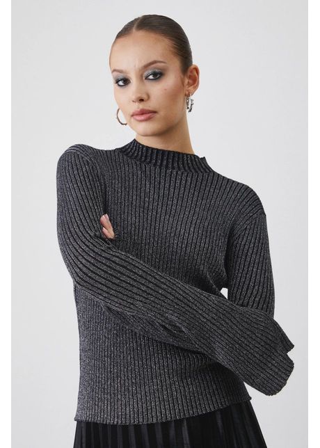 Medicine pulover femei culoarea argintiu light cu turtleneck