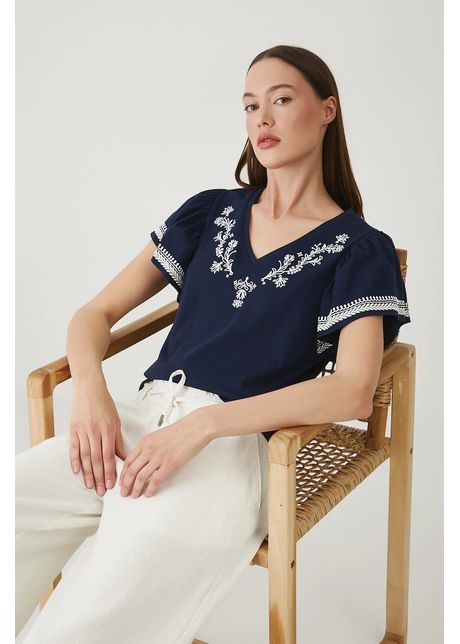 Medicine tricou din bumbac culoarea albastru marin