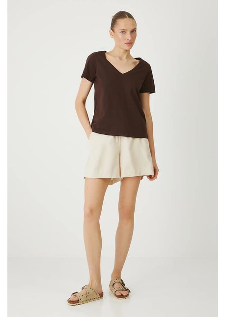 Medicine tricou din bumbac culoarea maro