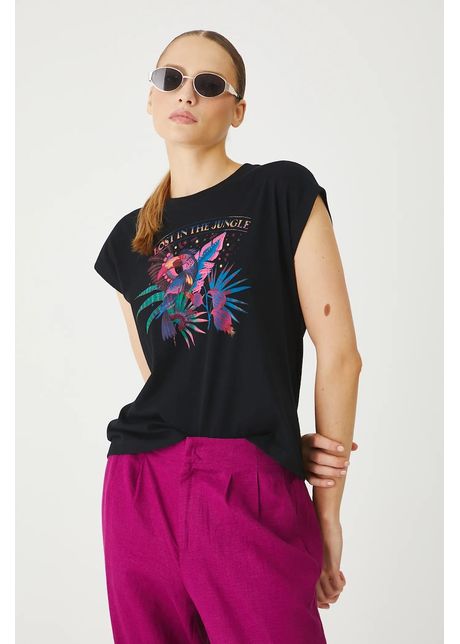 Medicine tricou din bumbac culoarea negru