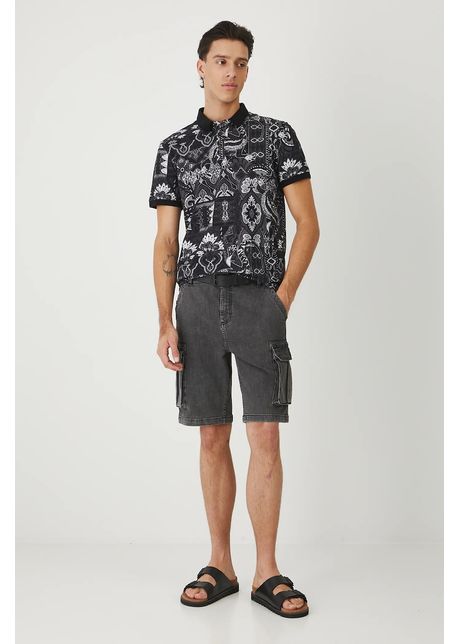 Medicine tricou polo culoarea negru modelator
