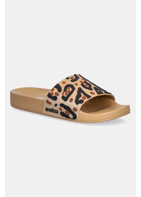 Melissa papuci melissa animal print slide ad femei culoarea maro m 36097 bg892