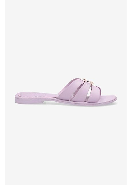 Mexx slapi de piele nikki femei culoarea violet micy1608441w