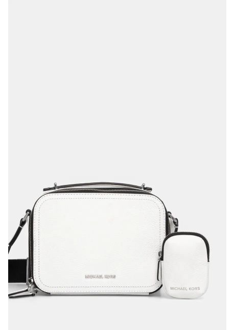 Michael kors borseta de piele culoarea alb 33r5lhdm5l