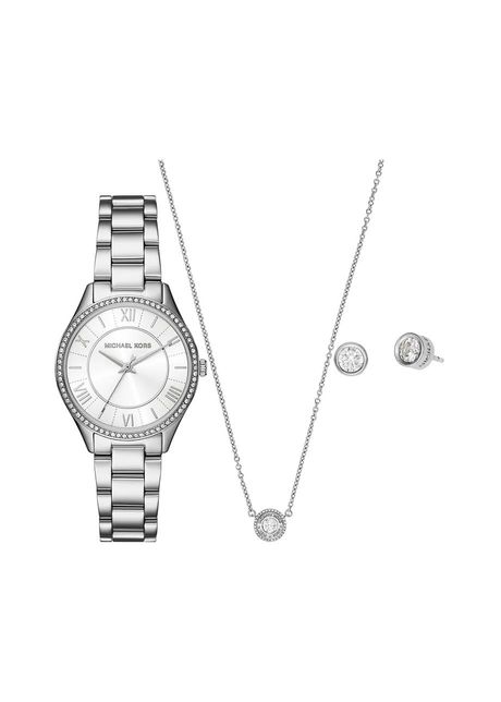 Michael kors ceas colier i cercei lauryn culoarea argintiu