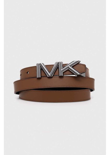 Michael kors curea cu doua fete barbati culoarea maro