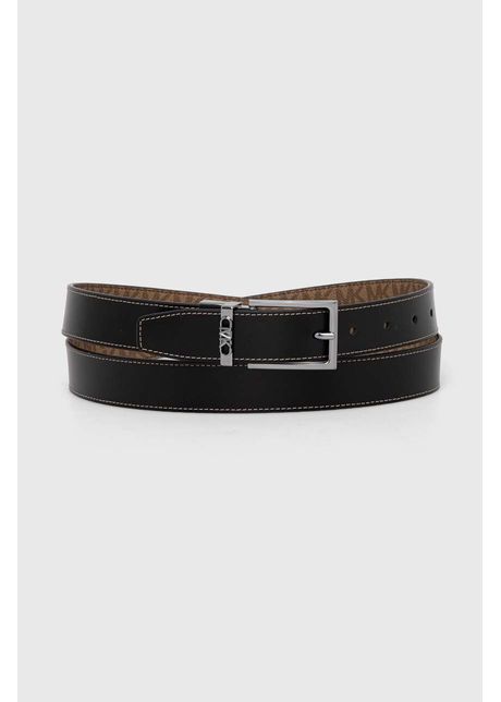 Michael kors curea cu doua fete barbati culoarea negru