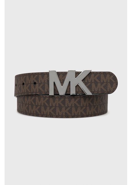 Michael kors curea de piele cu dou fe e barbati culoarea negru