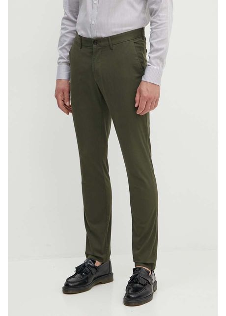Michael kors pantaloni barbati culoarea verde mulata