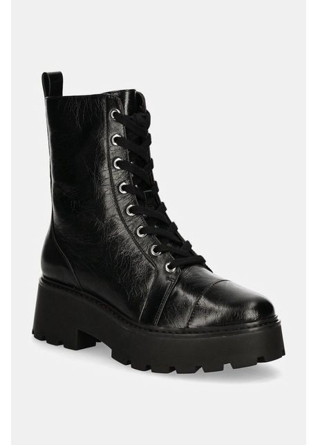 Michael michael kors bocanci de piele blake femei culoarea negru cu platforma 40f4bkfe7l 001