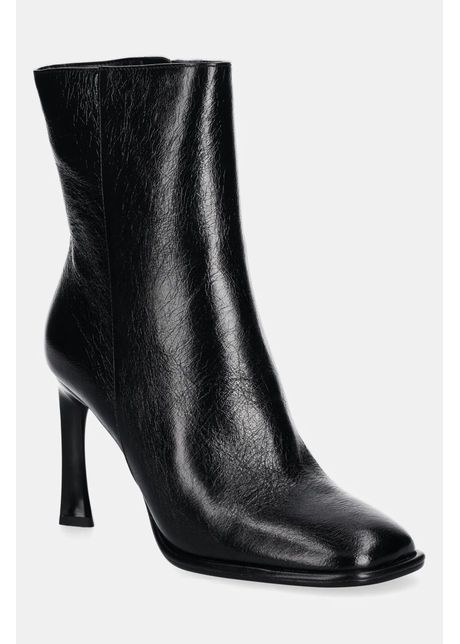 Michael michael kors cizme de piele kelsea femei culoarea negru cu toc cui 40f4klhe6l 001