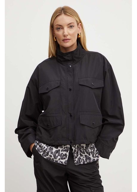 Michael michael kors geaca femei culoarea negru de tranzitie oversize mt420f97ld
