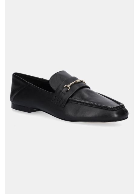 Michael michael kors mocasini de piele lena femei culoarea negru cu toc plat 40r5lefp1l 001