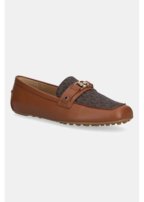 Michael michael kors mocasini de piele mandy culoarea maro cu toc plat 40t5mafr2l 227