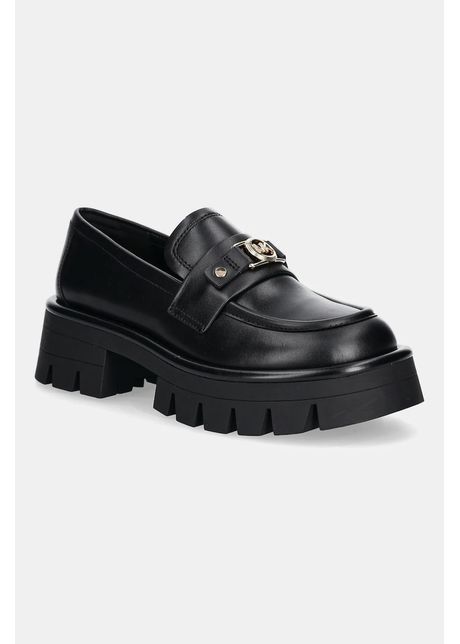 Michael michael kors mocasini de piele mandy culoarea negru cu platforma 40t5mafp1l 001