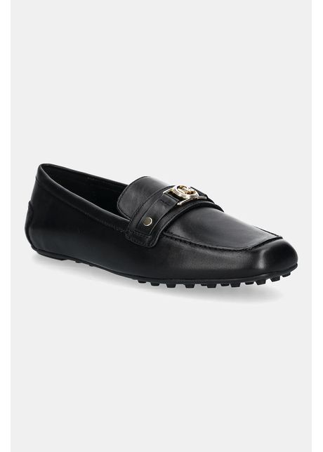 Michael michael kors mocasini de piele mandy culoarea negru cu toc plat 40t5mafr1l 001