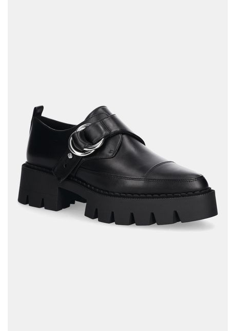 MICHAEL Michael Kors pantofi de piele Jaden culoarea negru, cu toc plat, 40T5JDFP3L.001