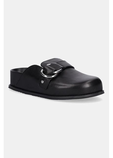 Michael michael kors papuci de piele jaden culoarea negru cu platforma 40t5jdfp1l 001
