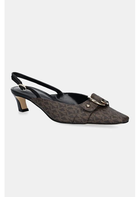 Michael michael kors pumps jaden culoarea maro cu toc drept cu toc deschis 40t5jdms1b 007
