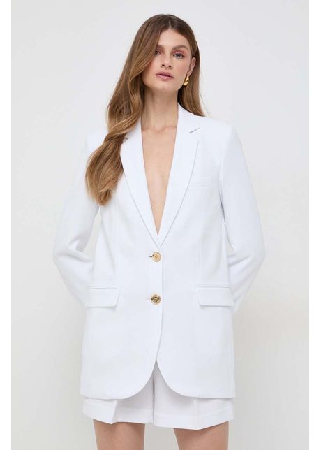 Michael michael kors sacou culoarea alb un singur rand de nasturi neted