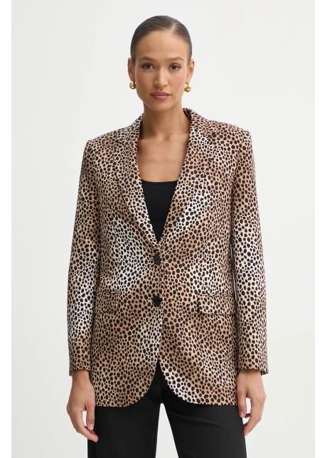 Michael michael kors sacou culoarea maro un singur rand de nasturi modelator mr5100cgq0