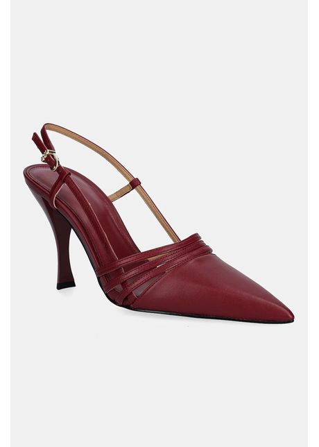 Michael michael kors stilettos de piele haisley culoarea bordo 40t5hshp1l 691