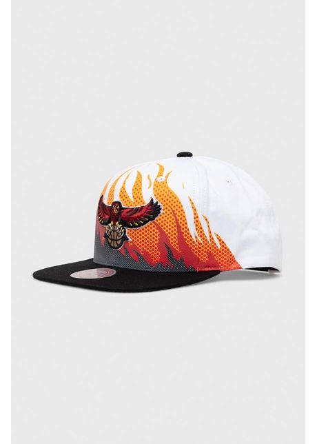 Mitchell ness apc de baseball din bumbac atlanta hawks culoarea alb modelator