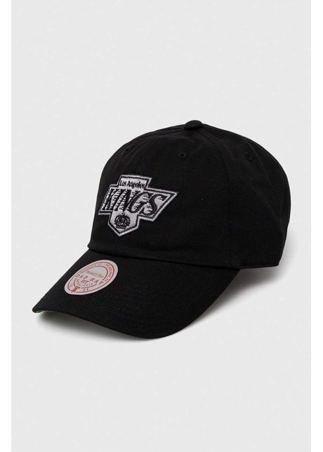 Mitchell ness apc de baseball din bumbac los angeles kings culoarea negru cu imprimeu