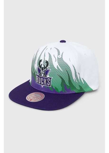 Mitchell ness apc de baseball din bumbac milwaukee bucks culoarea alb modelator