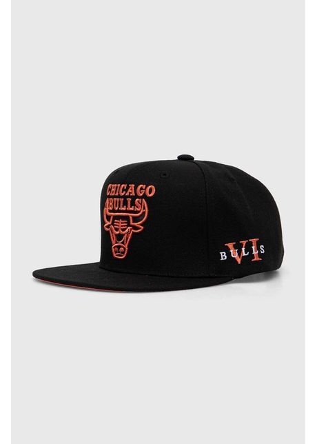 Mitchell&Ness șapcă de baseball din bumbac NBA CHICAGO BULLS culoarea negru, cu imprimeu