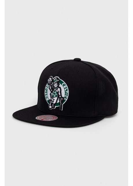 Mitchell ness apc din amestec de l n boson celtics culoarea negru cu imprimeu
