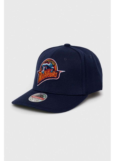 Mitchell ness apc din amestec de l n golden state warriors culoarea albastru marin cu imprimeu