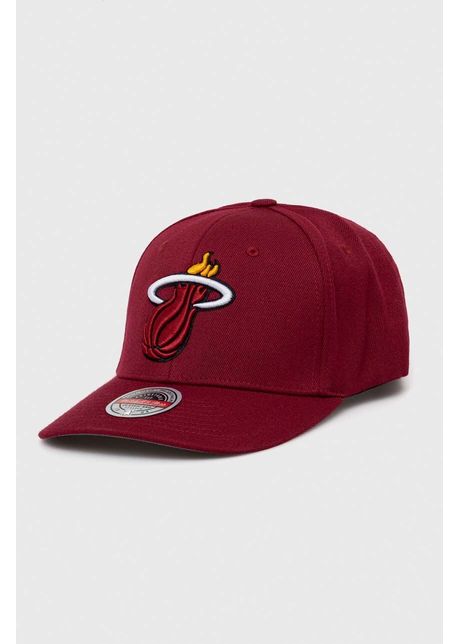 Mitchell ness apc din amestec de l n miami heat culoarea bordo cu imprimeu
