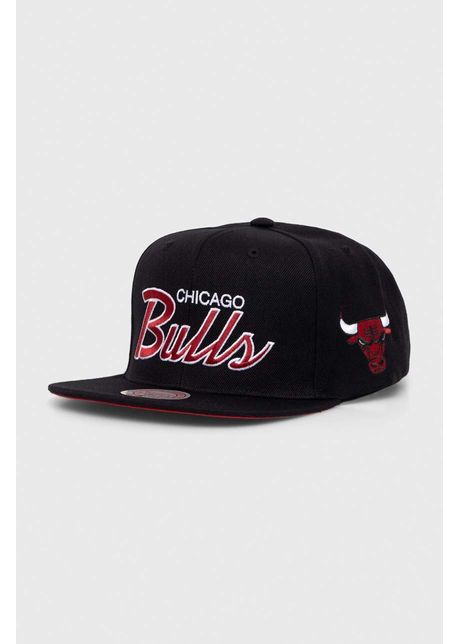 Mitchell ness apc din amestec de l n nba chicago bulls culoarea negru cu imprimeu
