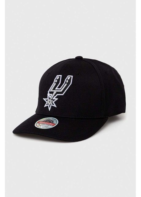 Mitchell ness apc din amestec de l n san antonio spurs culoarea negru cu imprimeu