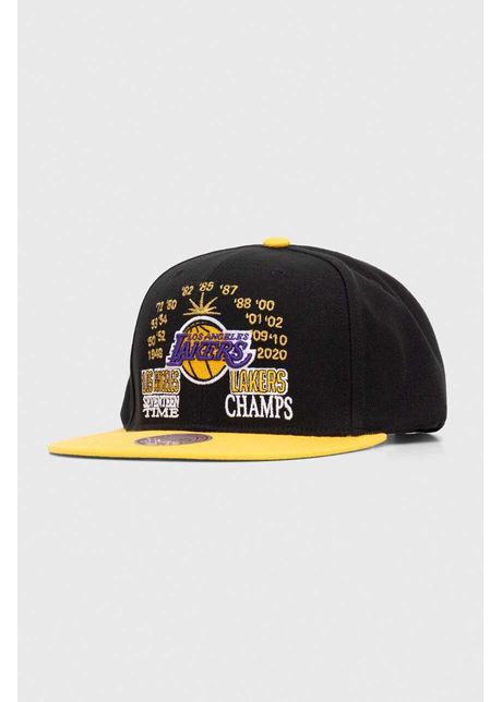 Mitchell ness sapca culoarea negru cu imprimeu