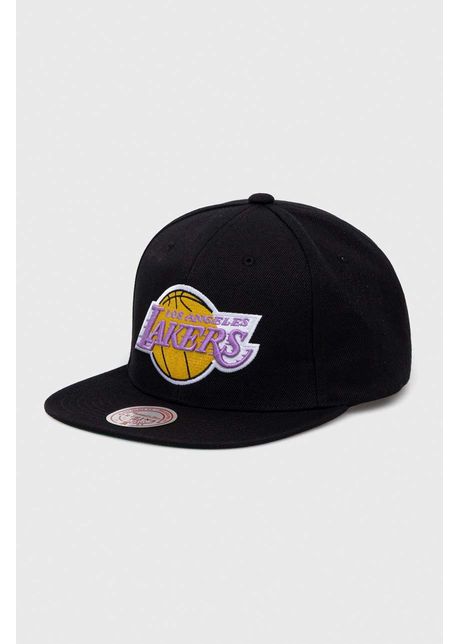 Mitchell ness sapca los angeles lakers culoarea negru cu imprimeu