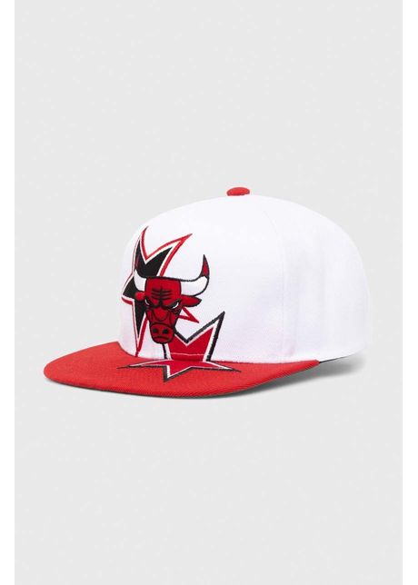 Mitchell ness sapca nba chicago bulls culoarea alb cu imprimeu