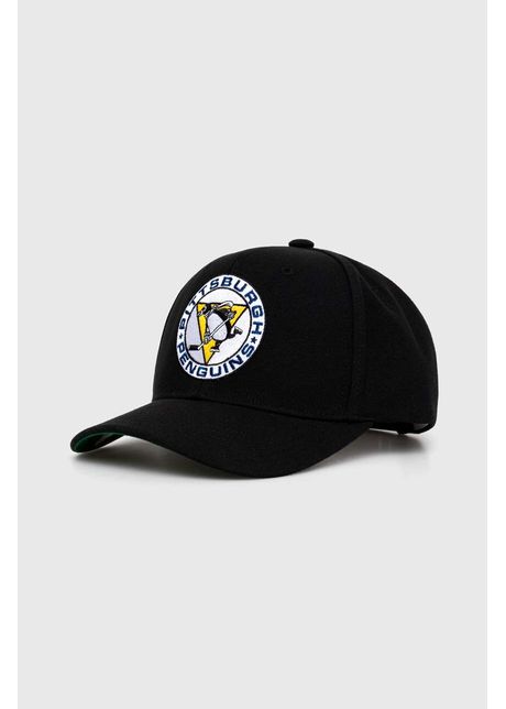 Mitchell ness sapca nhl pittsburgh penguins culoarea negru cu imprimeu