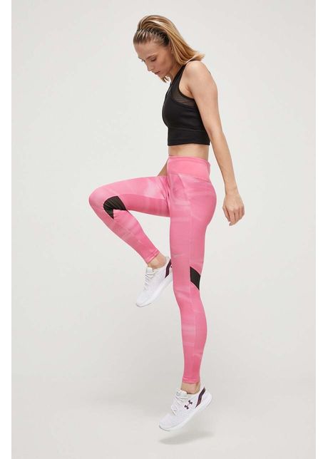 Mizuno leggins de alergare printed culoarea roz modelator