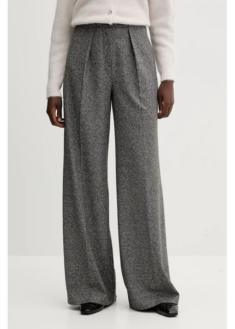MM pantaloni CALI culoarea negru, lat, high waist, 2526786128600