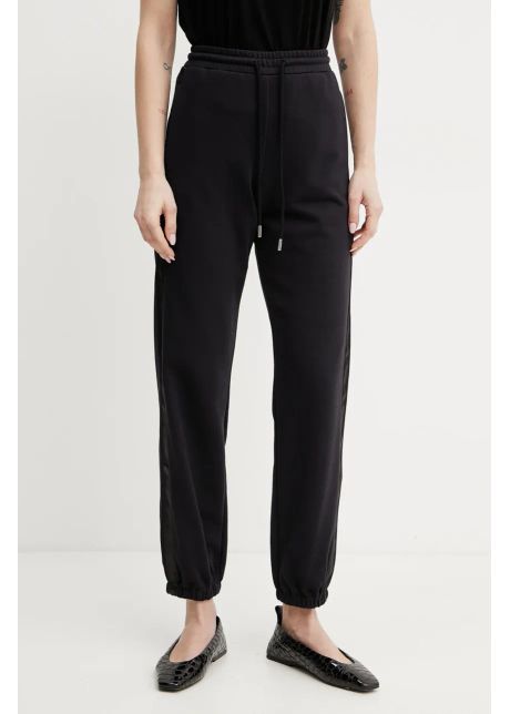 Mm pantaloni de trening femei culoarea albastru marin cu imprimeu 2516781107600