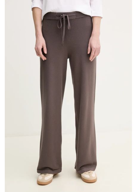 Mm pantaloni de trening femei culoarea maro neted 2516331027600