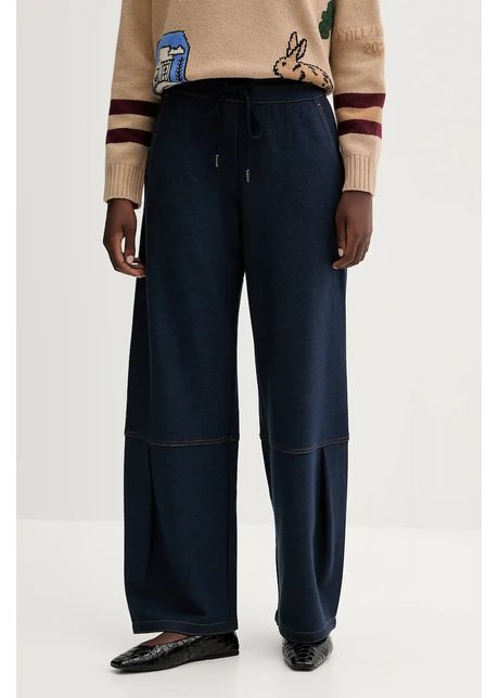 MM pantaloni de trening PANFILO culoarea bleumarin, uni, 2526786107600