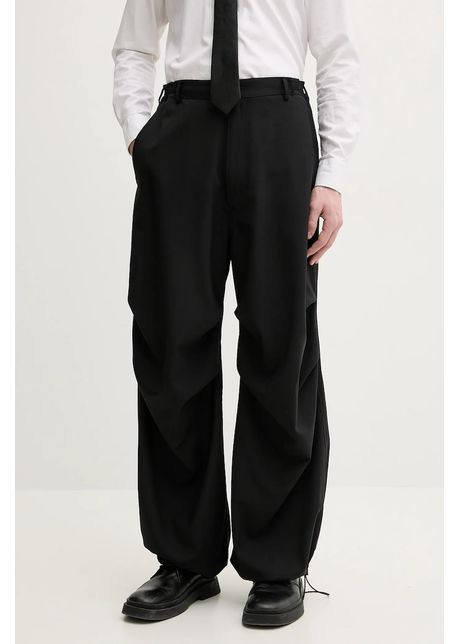 Mm6 maison margiela pantaloni de lana barbati culoarea negru sh0ka0037 m35080