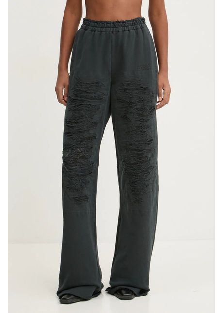 Mm6 maison margiela pantaloni de trening din bumbac neted s62kb0214 m25004