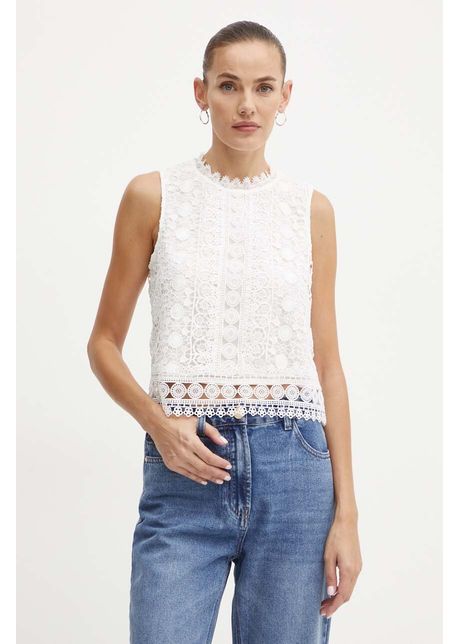 Morgan bluza olaya femei culoarea alb neted olaya