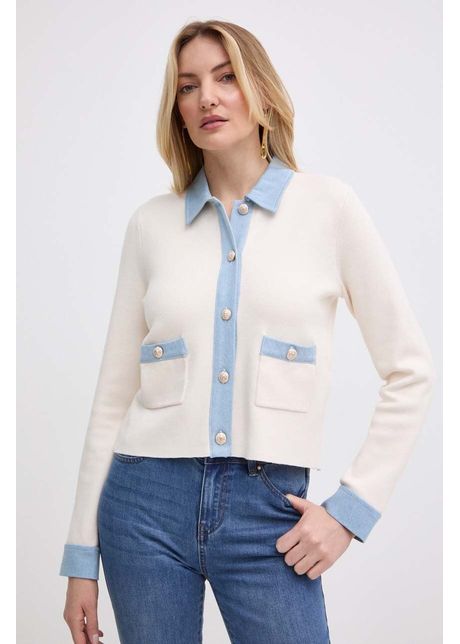 Morgan cardigan macris femei culoarea bej light macris