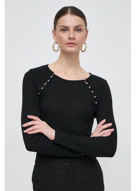 Morgan longsleeve femei culoarea negru