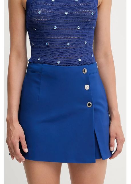 Morgan pantaloni scurți SHICK culoarea negru, cu imprimeu, high waist, SHICK